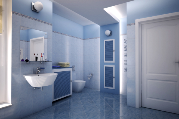 Joint carrelage couleur pour une salle de bains originale