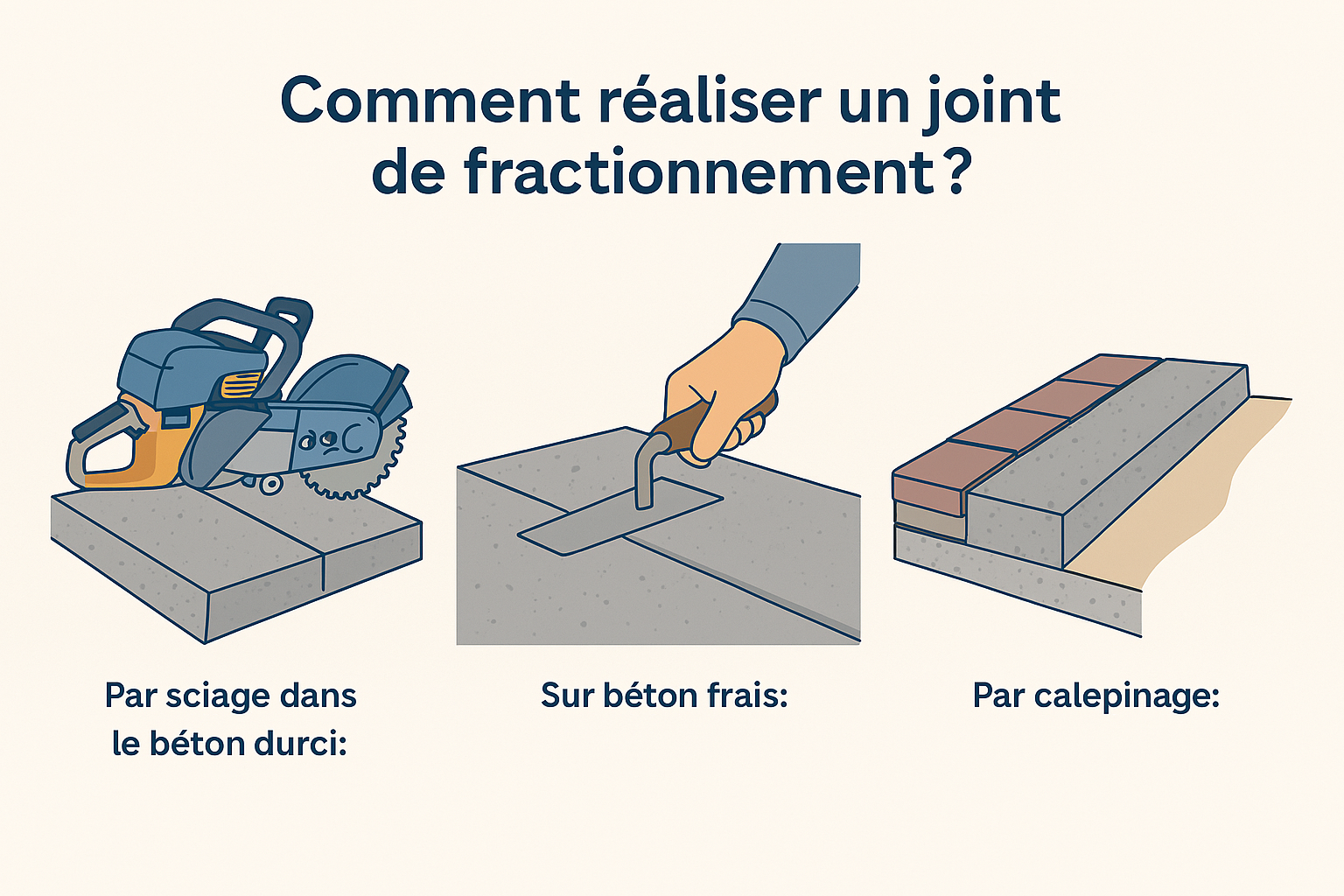 comment réaliser un joint de fractionnement 
