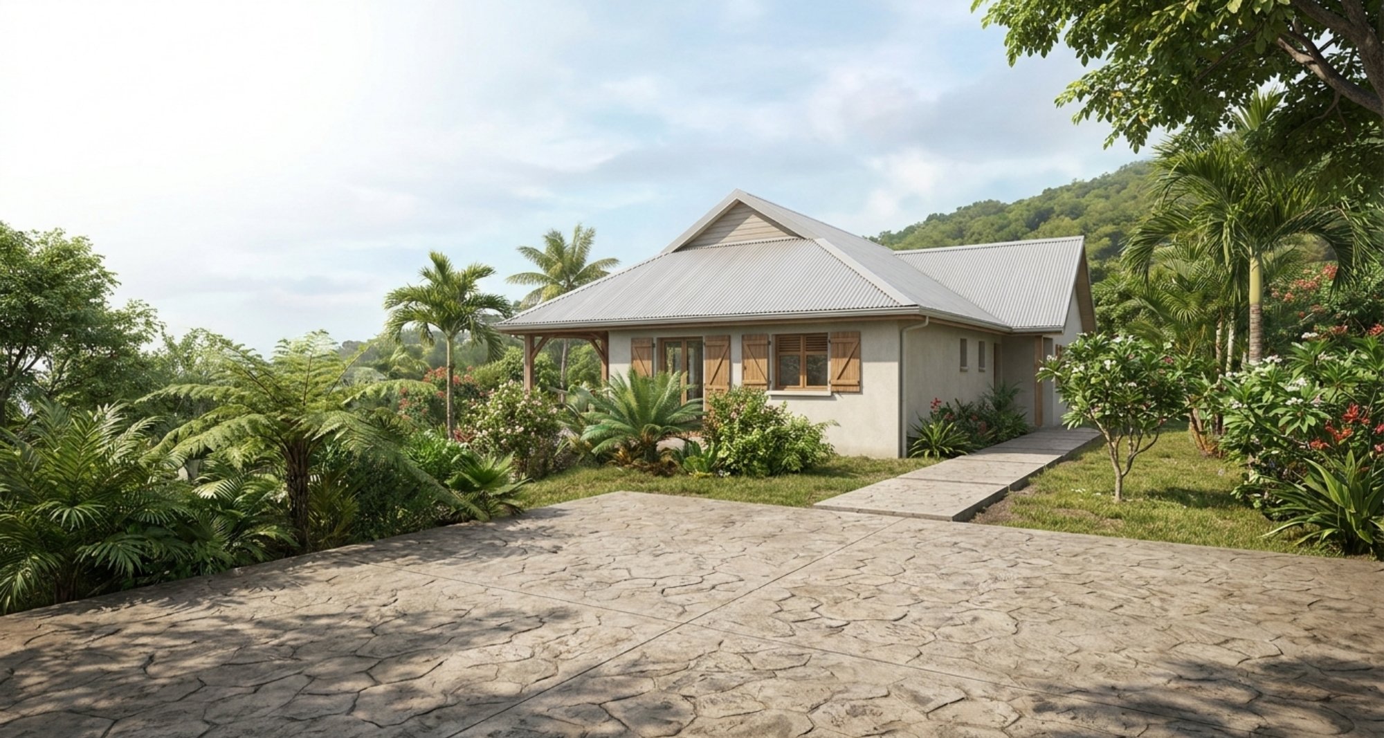 4 raisons de choisir un béton décoratif pour son extérieur à La Réunion
