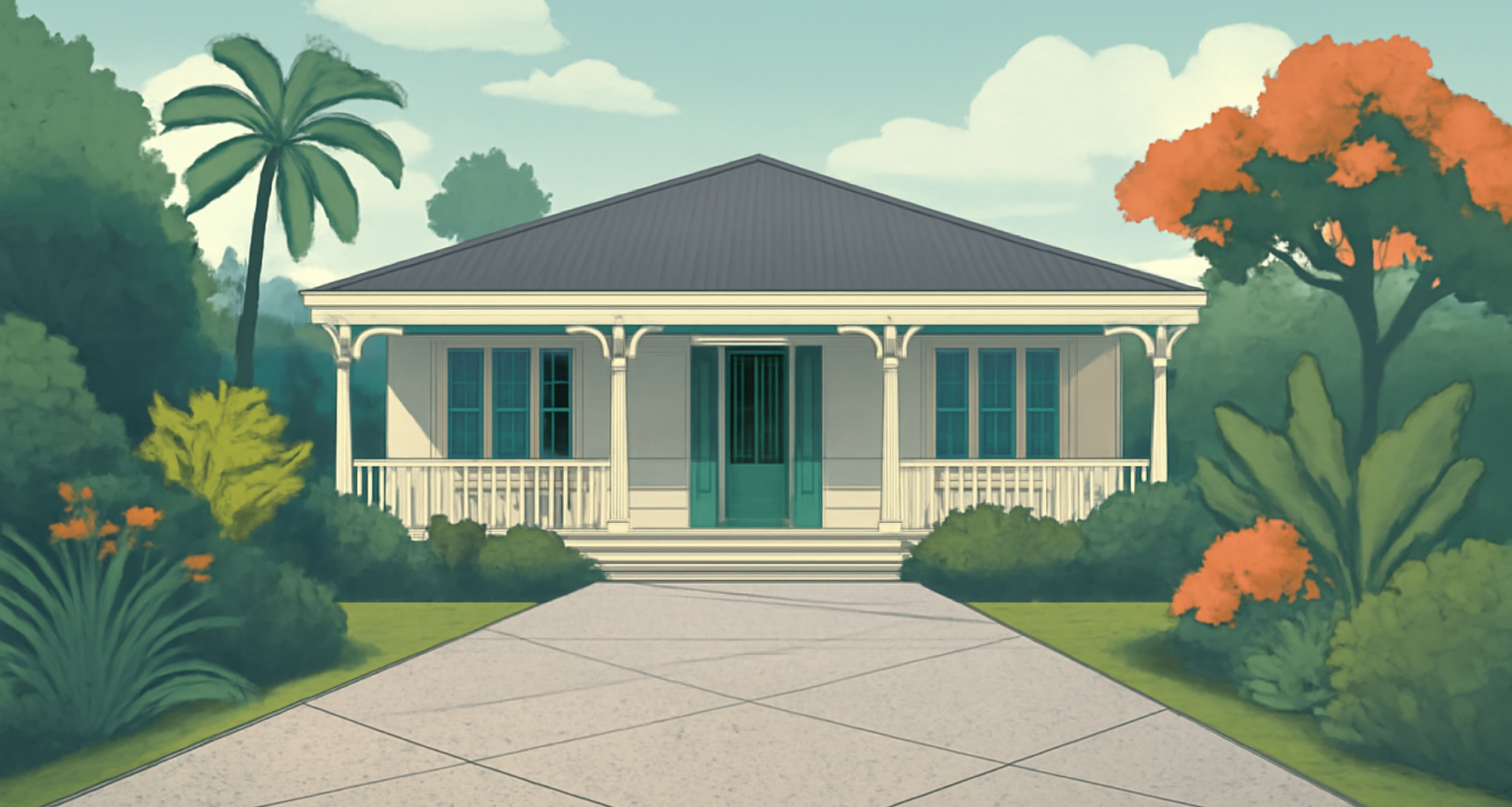 5 raisons de choisir le béton décoratif pour votre allée de garage à La Réunion