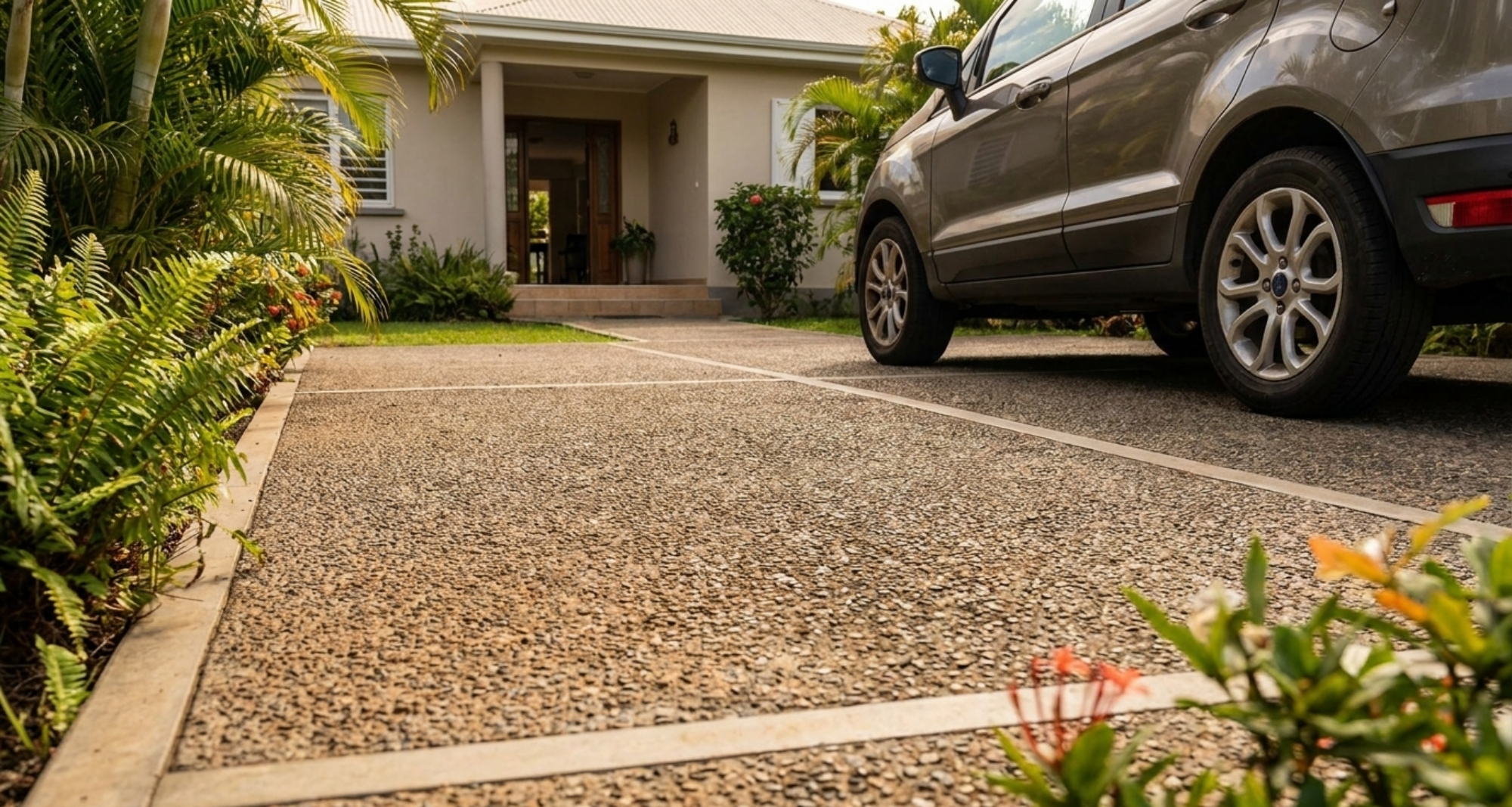 Quel revêtement choisir pour son allée de garage à La Réunion ?