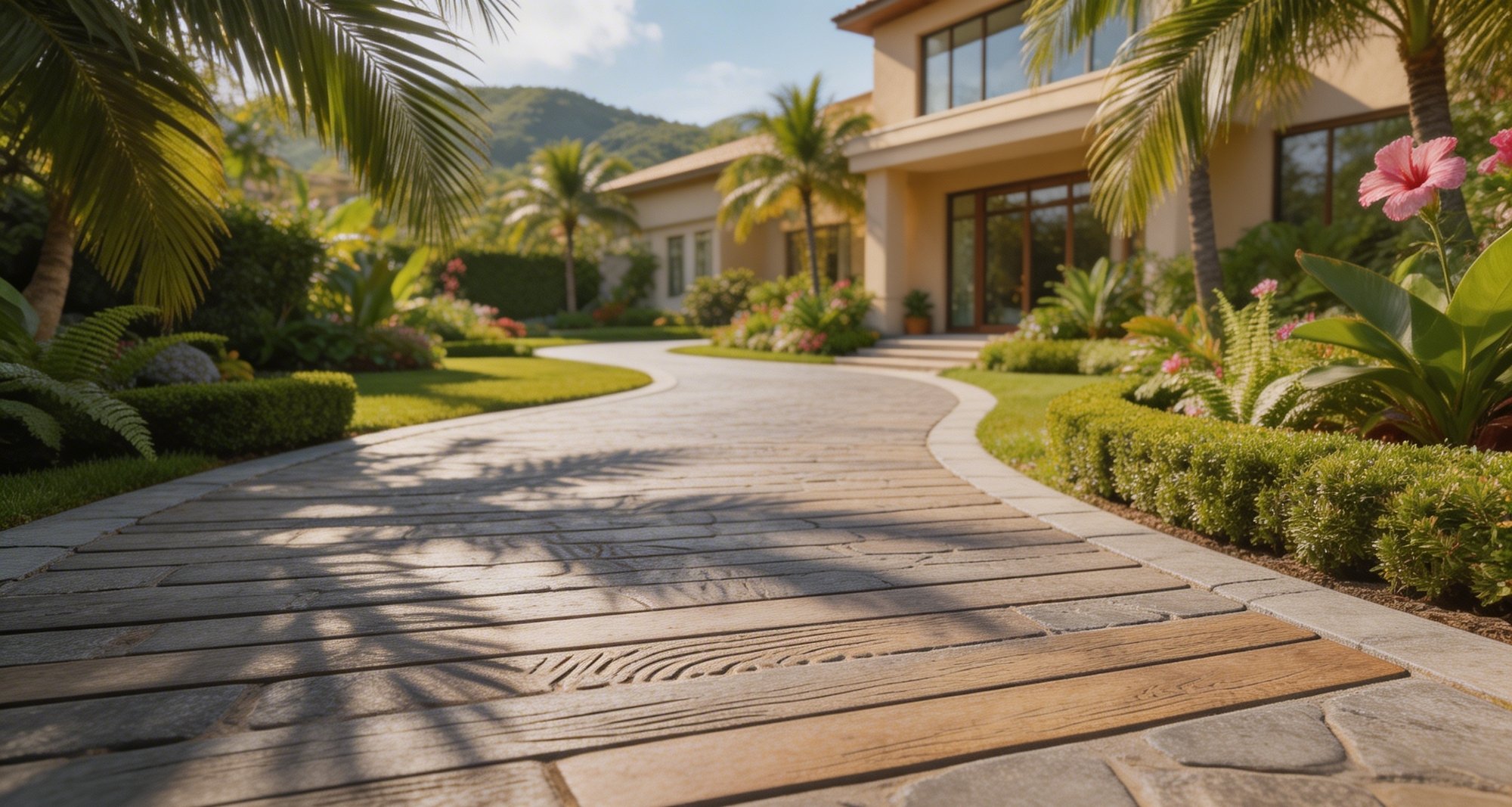 Tout ce qu’il faut savoir pour réaliser son allée de jardin en béton décoratif à La Réunion
