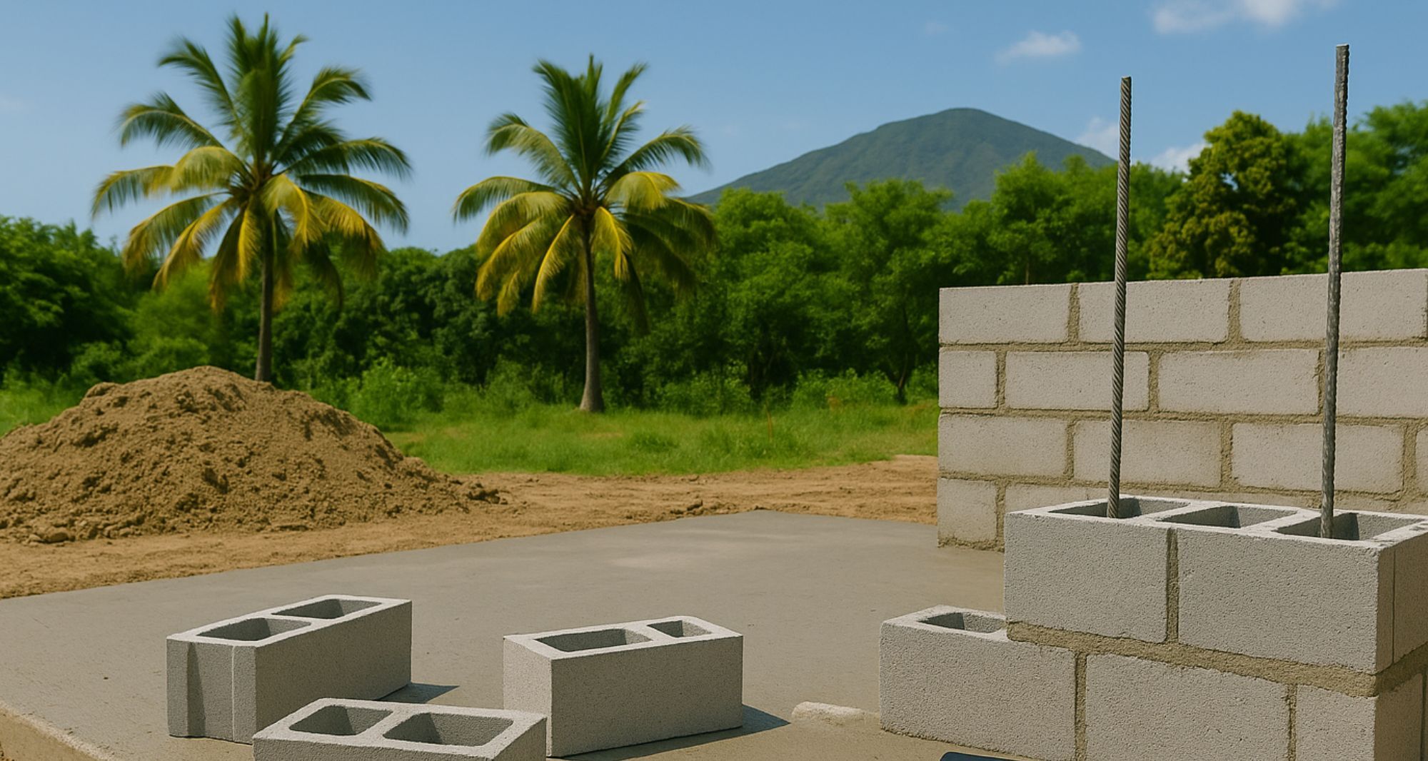 Comment poser du bloc à bancher sur ses chantiers à La Réunion ?